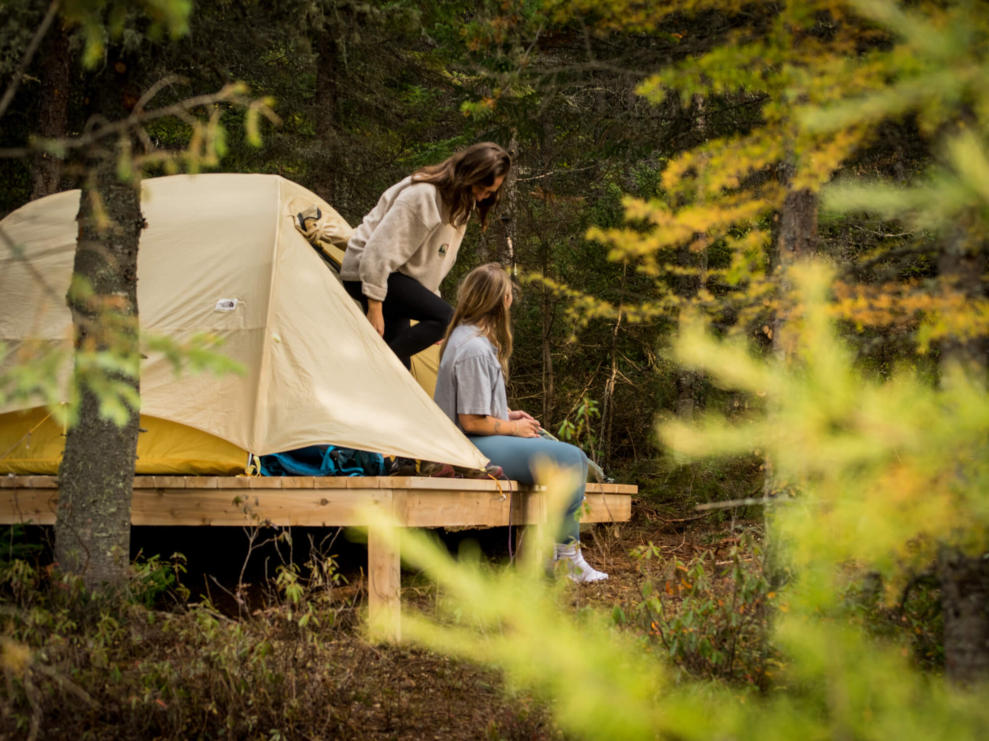 Territoire Charlevoix – Camping sur plateforme